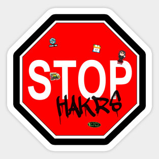 Stop Hakrs Sticker